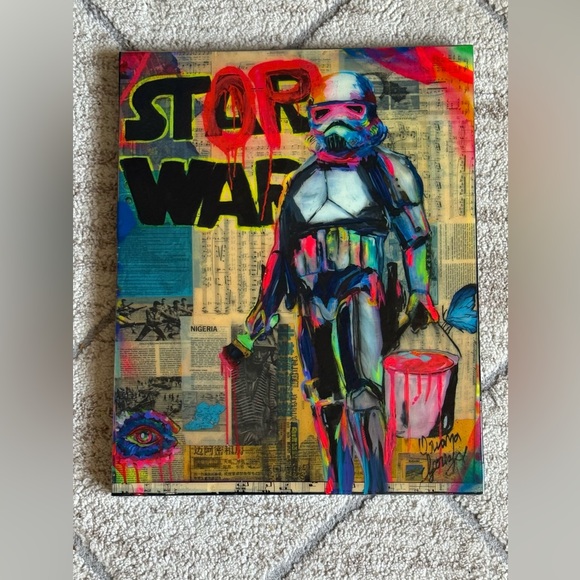 Colorful Stormtrooper Mixed Media Art